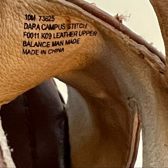 FRYE Leather Dara Stitch Campus Platform Cut Out Sandals—SZ. 10 - Picture 13 of 13